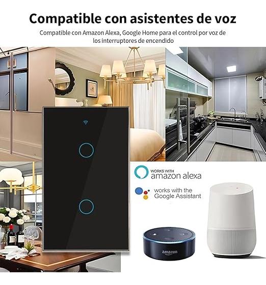 Tecla Smart Tactil Wifi Inteligente 4 Luz Alexa Siri Google. — imagen 7