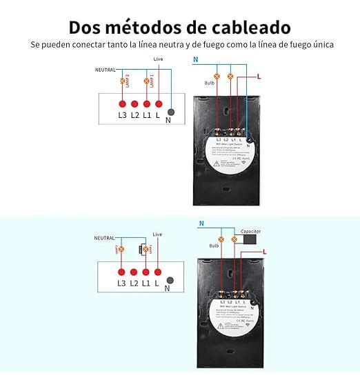 Tecla Smart Tactil Wifi Inteligente 4 Luz Alexa Siri Google. — imagen 5