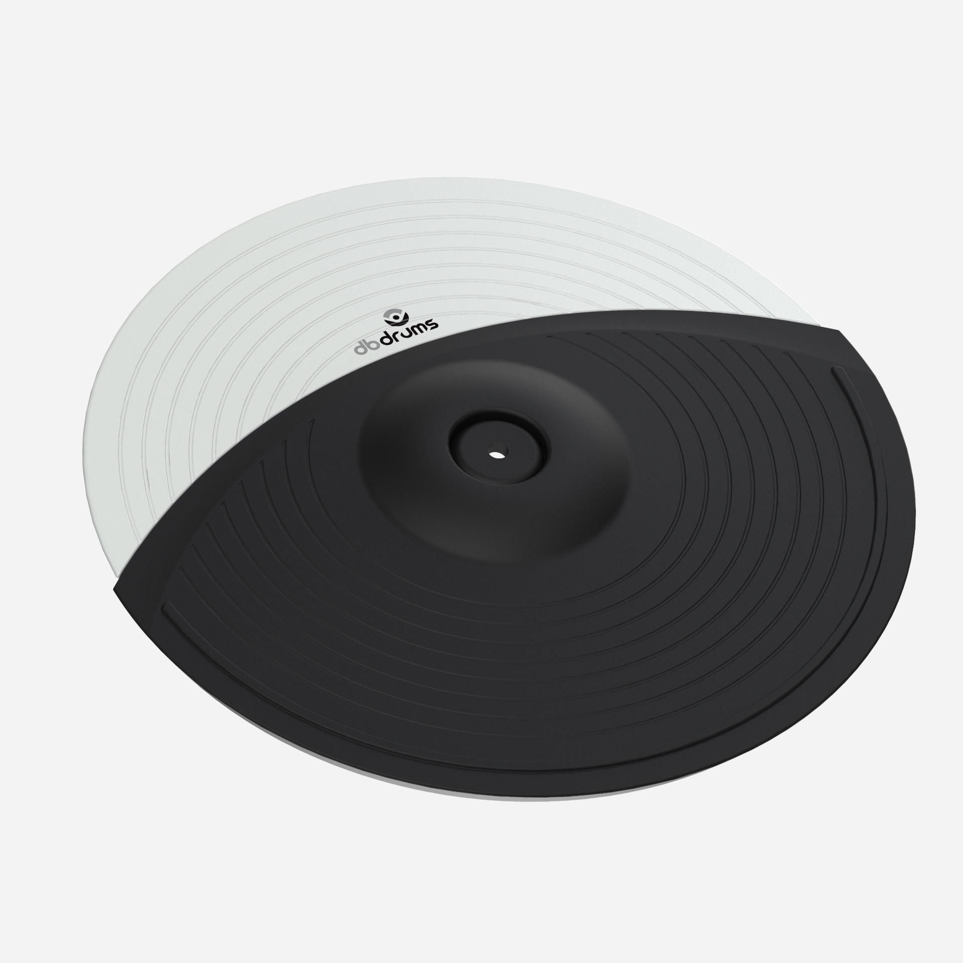 Pad Plato Premium dbdrums doble zona 13 all rubber surface Hi-hat/ crash — imagen 1